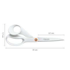 Nožnice Fiskars Functional Form™ 21 cm biele
