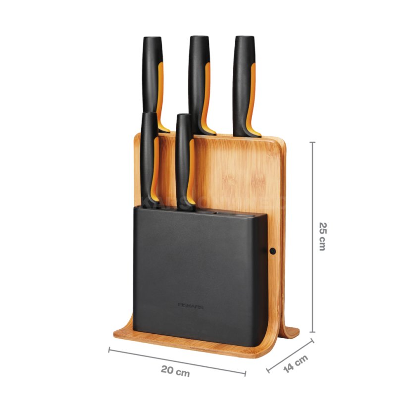 Bambusový blok s pěti noži Fiskars Functional Form™