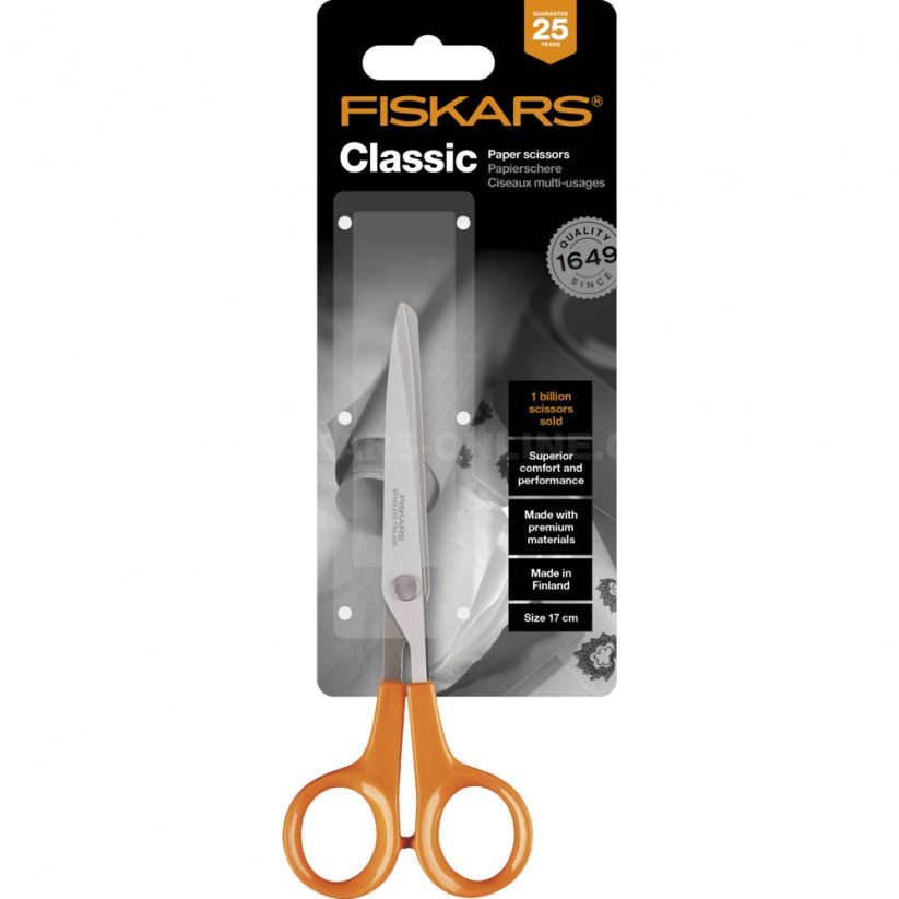 Kancelářské nůžky na papír Fiskars Classic 1005150