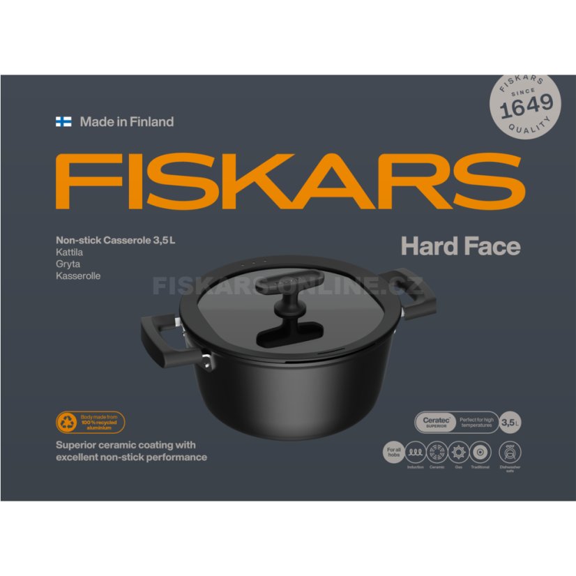 Hrnec Fiskars Hard Face 3,5 l
