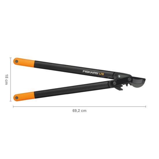 Dvojručné nožnice Fiskars, háková hlava L78