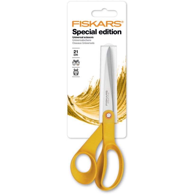 Univerzální nůžky Fiskars 21 cm žluté
