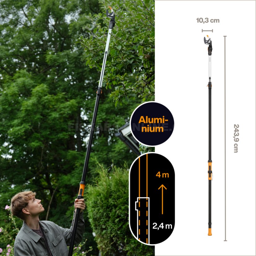 Teleskopické zahradní nůžky Fiskars DualAction UPX96