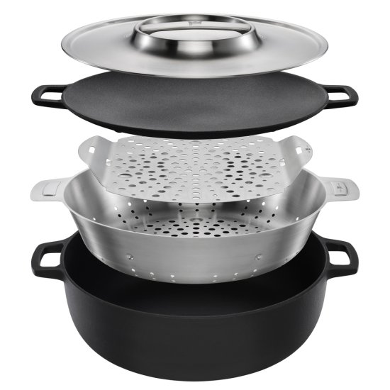 Grilovací litinový hrnec Fiskars Chef