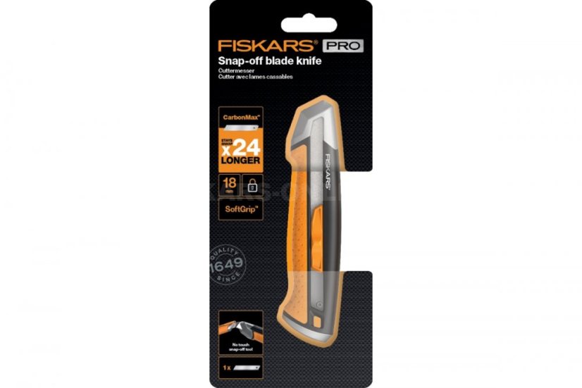 Odlamovací nůž Fiskars CarbonMax™ 18 mm
