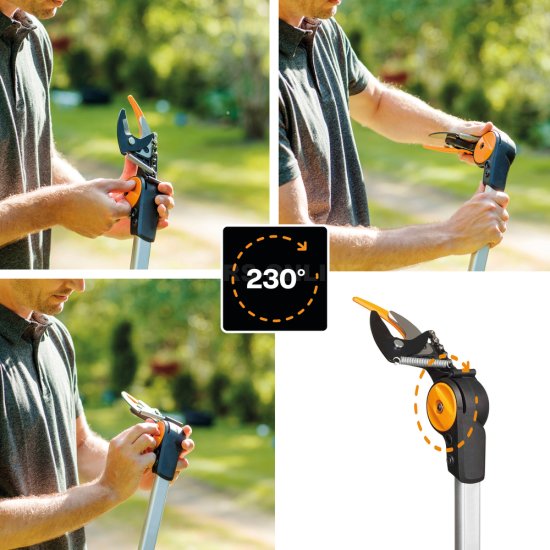 Súprava teleskopických nožníc na vetvy Fiskars UPX86 s pílou