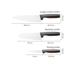 Bambusový blok se třemi noži Fiskars Functional Form™