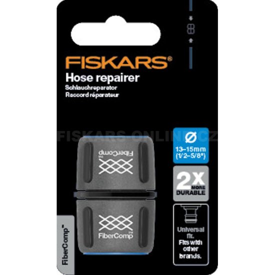 Spojka dvoch hadíc Fiskars FiberComp 13 – 15 mm (1/2 – 5/8”)