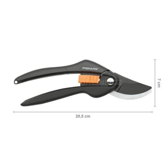 Dvojčepeľové záhradné nožnice Fiskars P26