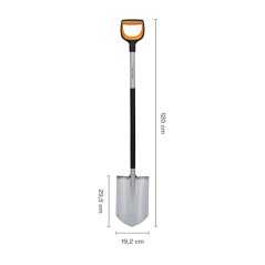 Rýč Fiskars Xact špičatý, velký