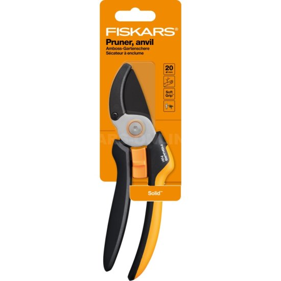 Jednočepeľové záhradné nožnice Fiskars Solid P361