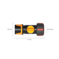 Rychlospojka Fiskars Comfort s ventilem 19mm (3/4”)
