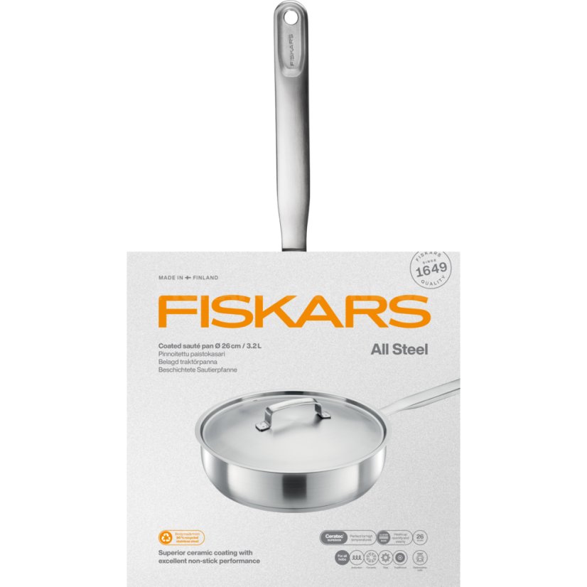 Panvica Fiskars All Steel 26 cm s pokrievkou
