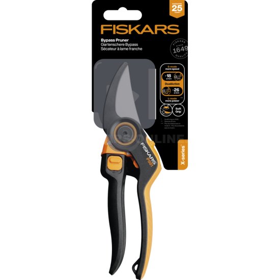 Dvoučepelové zahradní nůžky Fiskars DualAction P981