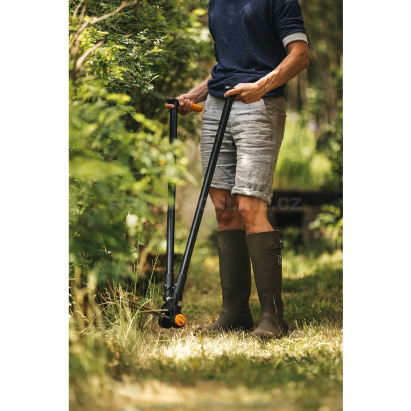 Pákové nůžky na trávu a na živý plot Fiskars GS53