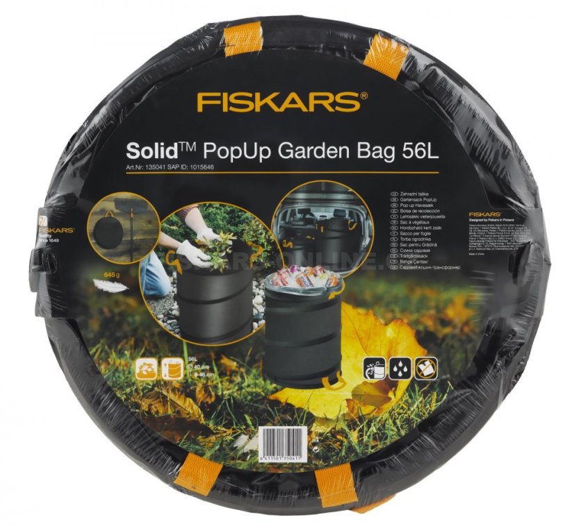 Skládací zahradní koš Fiskars 56 litrů
