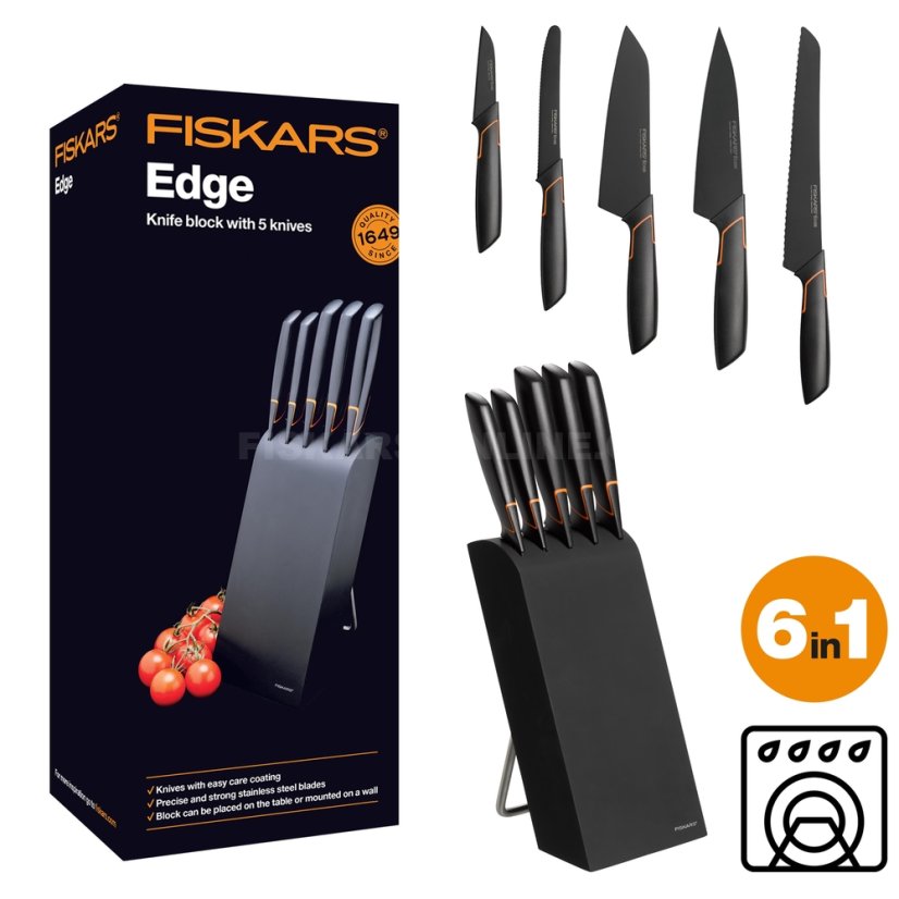 Sada nožů Fiskars Edge v bloku