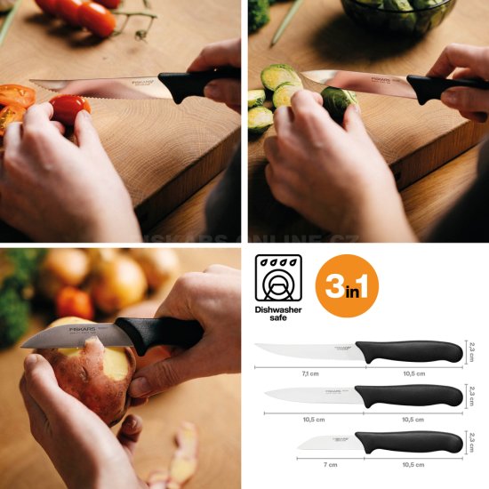Fiskars Essential sada na krájanie zeleniny