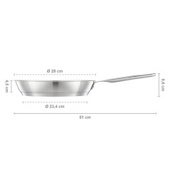 Panvica Fiskars All Steel Pure 28 cm