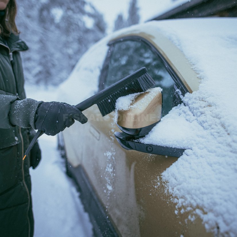 Škrabka na led se smetáčkem Fiskars Solid