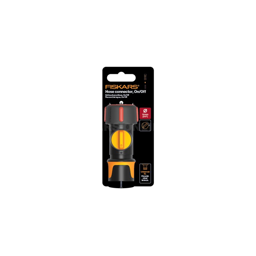 Rychlospojka Fiskars Comfort s ventilem 19mm (3/4”)