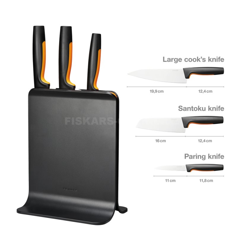 Plastový blok se třemi noži Fiskars Functional Form™