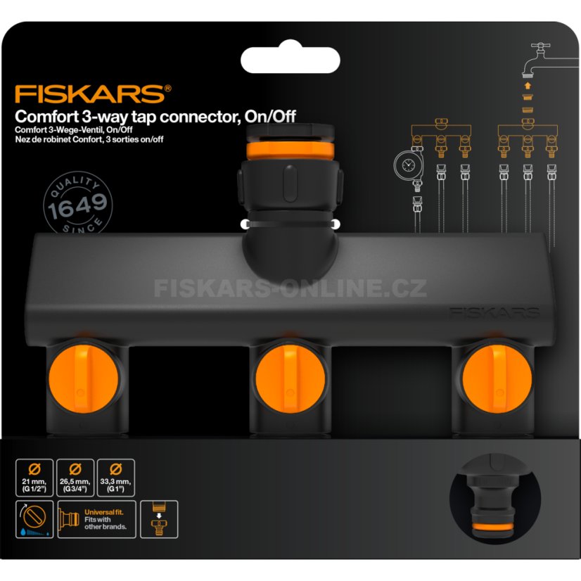 Trojcestný ventil ke kohoutku Fiskars Comfort