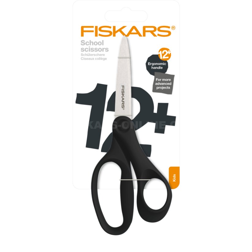 Školní nůžky Fiskars 18 cm (12+), černé