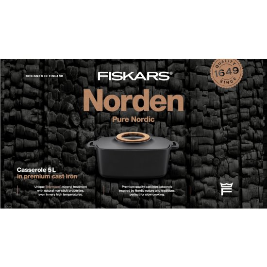 Litinový hrnec Fiskars Norden 5,0 l
