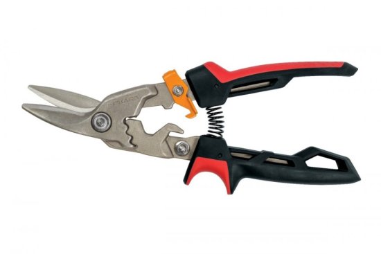 Prevodové nožnice na plech Fiskars PowerGear ľavé