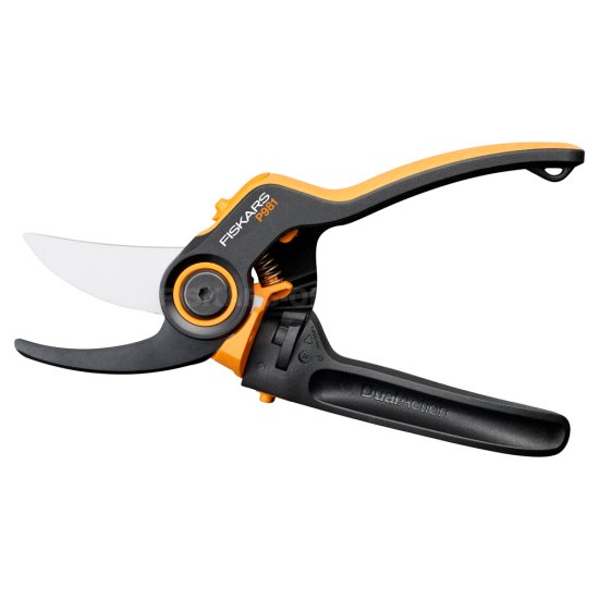 Dvojčepeľové záhradné nožnice Fiskars DualAction P981