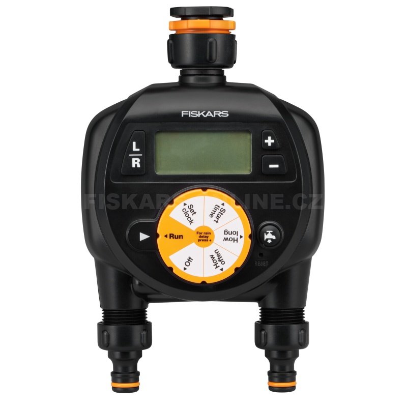 Zavlažovací časovač Fiskars 1054792, dva výstupy