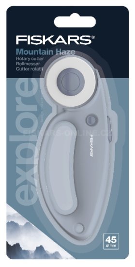 Rezačné koliesko na látku Fiskars 45 mm modré
