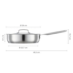 Panvica Fiskars All Steel 26 cm s pokrievkou
