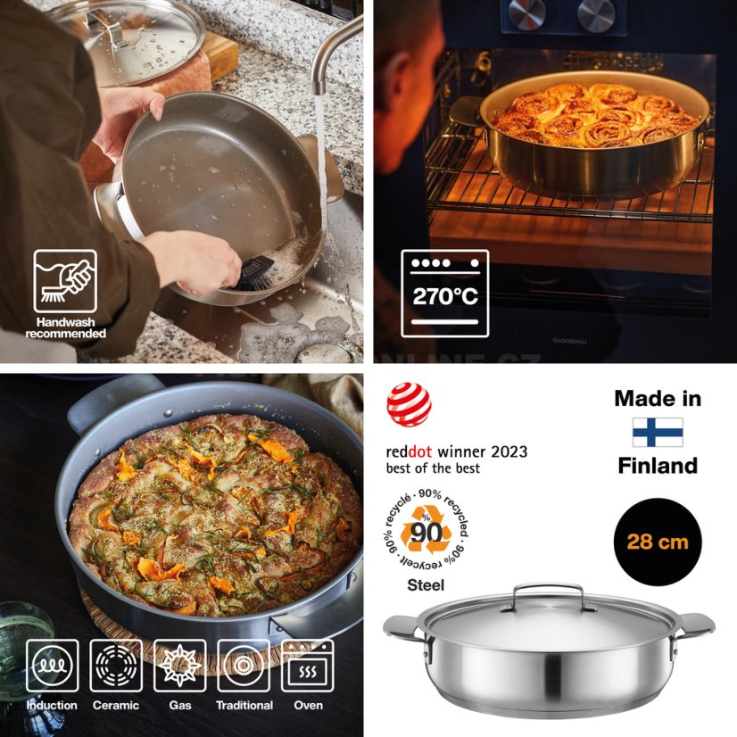 Zapekacia misa Fiskars All Steel 28 cm