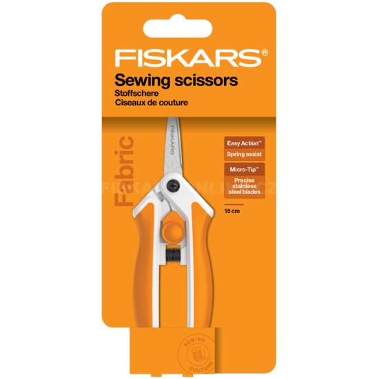 Vyšívací pružinové nůžky Fiskars EasyAction™ MicroTip