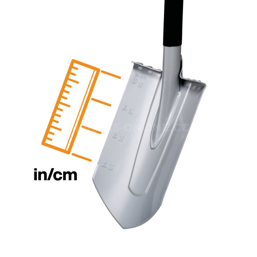 Rýč Fiskars Xact špičatý, velký