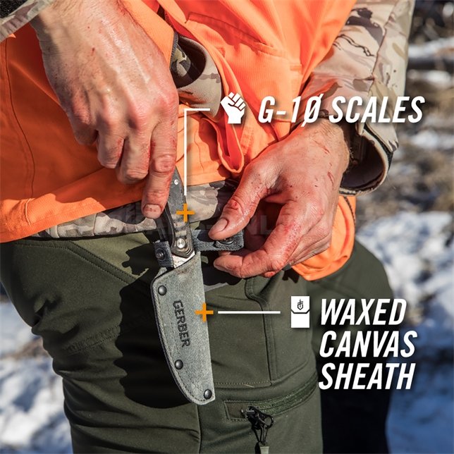 Lovecký nůž Gerber Downwind Caper černý 1059841