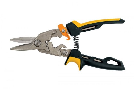 Priame prevodové nožnice na plech Fiskars PowerGear