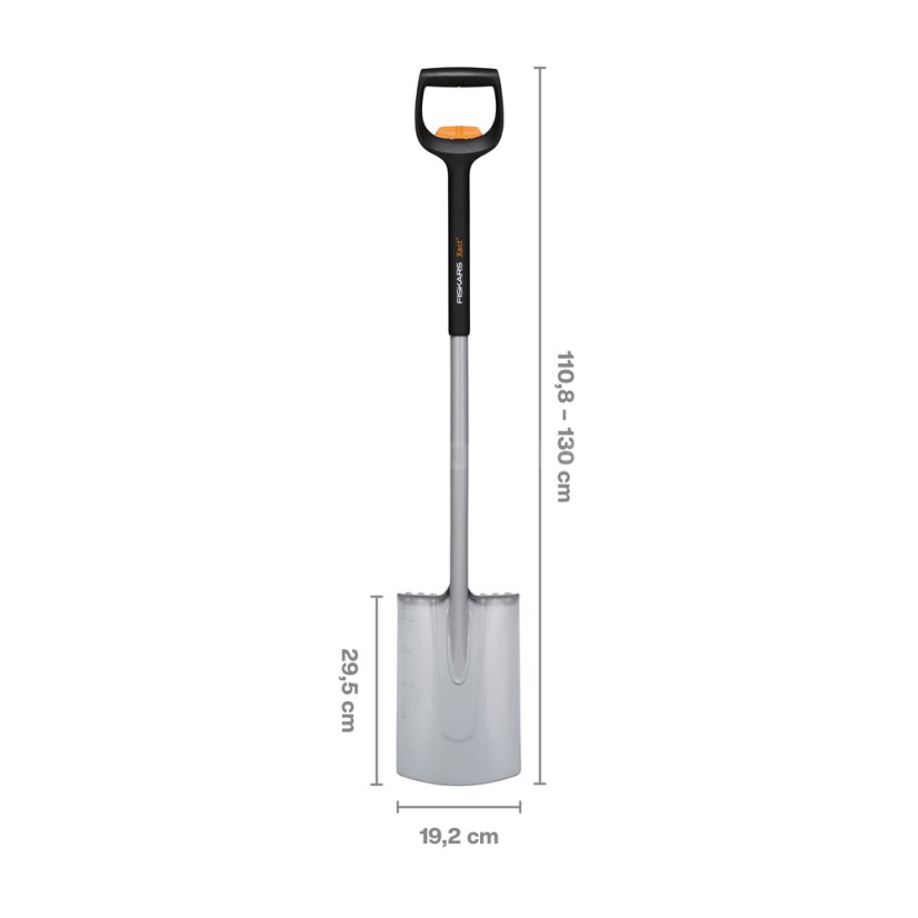 Teleskopický rovný rýč Fiskars Xact