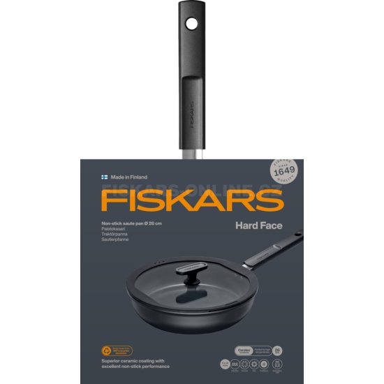 Panvica s pokrievkou Fiskars Hard Face 26 cm
