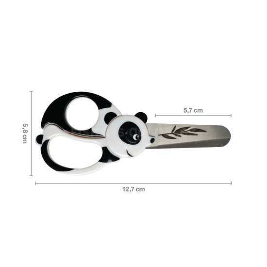 Detské nožnice od 4 rokov, panda