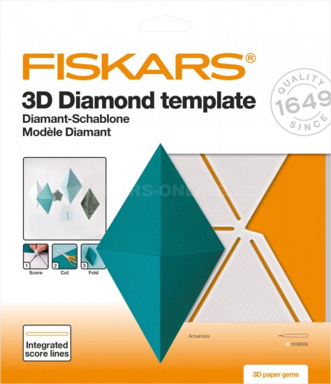 3D šablóna Fiskars diamant