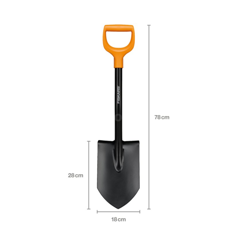 Krátký špičatý rýč Fiskars