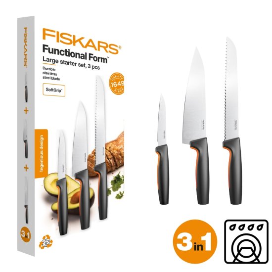 Súprava 3 nožov Fiskars Functional Form 1057559