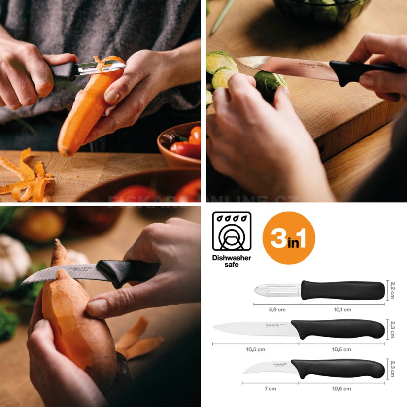 Fiskars Essential loupací sada nožů