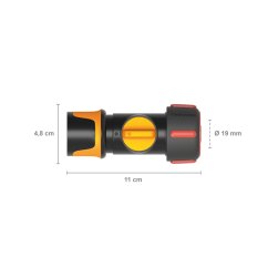 Rychlospojka Fiskars Comfort s ventilem 19mm (3/4”)
