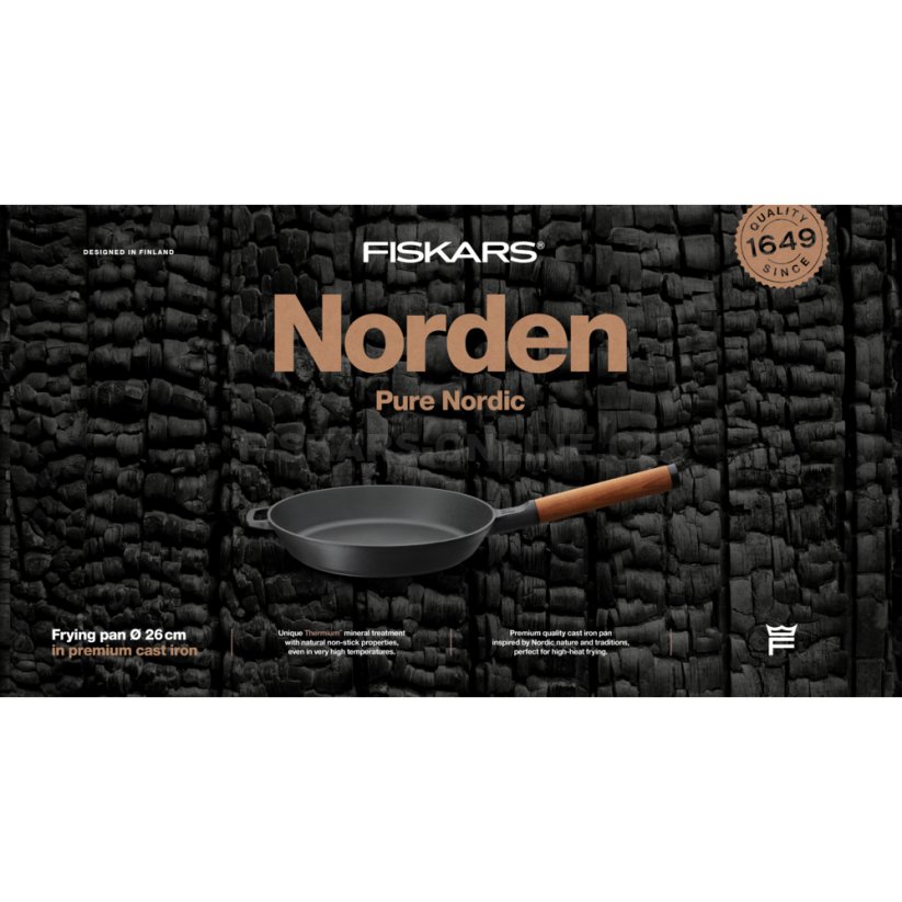 Litinová pánev Fiskars Norden 26 cm