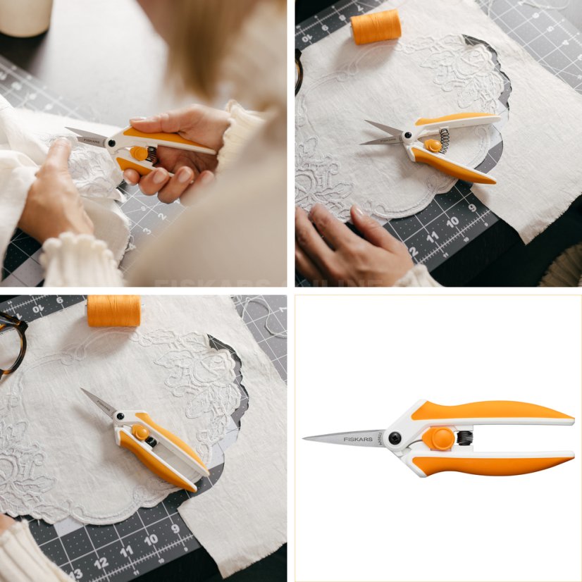 Pružinové nůžky na nitě Fiskars Premier EasyAction