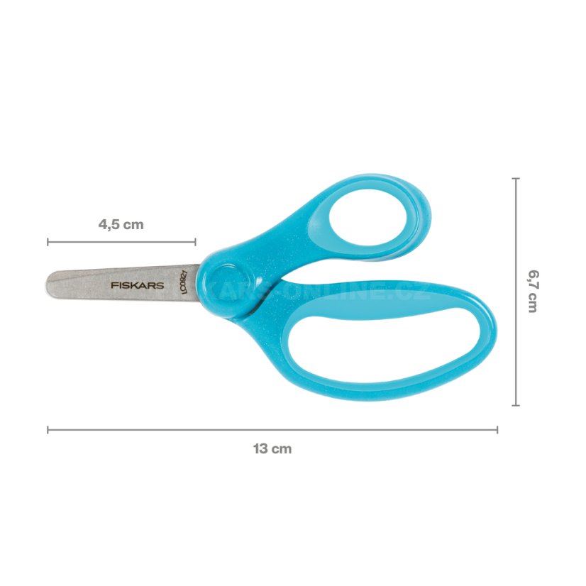 Nůžky pro děti od 6 let se třpytkami modré